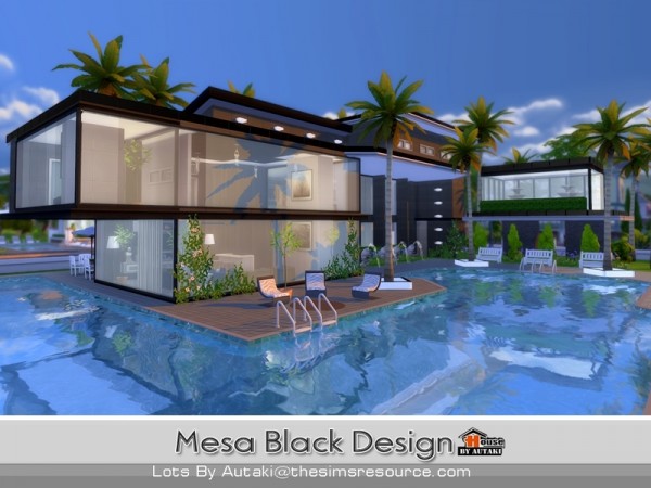  The Sims Resource: Mesa Black Design by Autaki