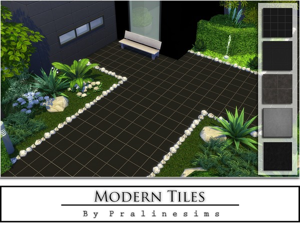  The Sims Resource: Modern Tiles by Praline Sims