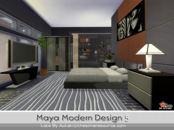  The Sims Resource: Maya Modern Design 5 by Autaki