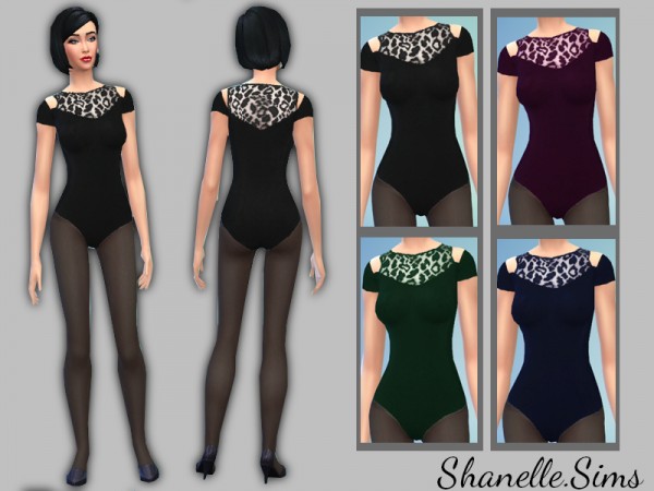  The Sims Resource: Leopard Bodysuit by shanelle.sims