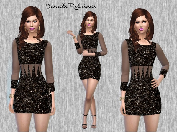  The Sims Resource: Dress Brilho Charmme by Daniel Rodriguez