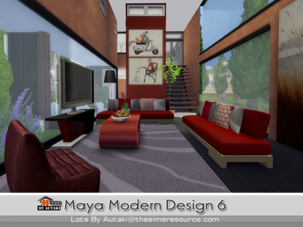  The Sims Resource: Maya Modern Design 6 by Autaki