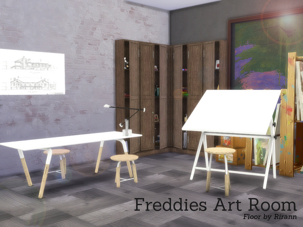  The Sims Resource: Freddies Art Room by Angela