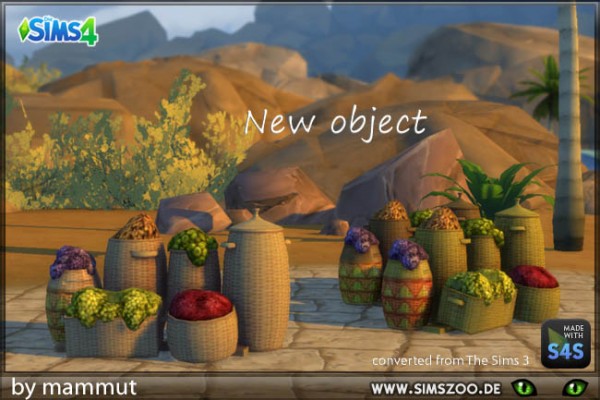  Blackys Sims 4 Zoo: Egypt Baskets by mammut