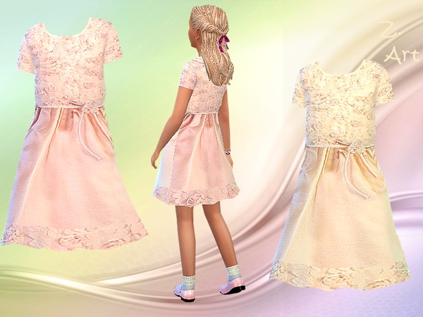  The Sims Resource: Porcelain Doll dress by Zuckerschnute20