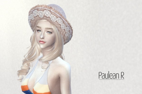 Paluean R Sims: Lace Straw Hat V2