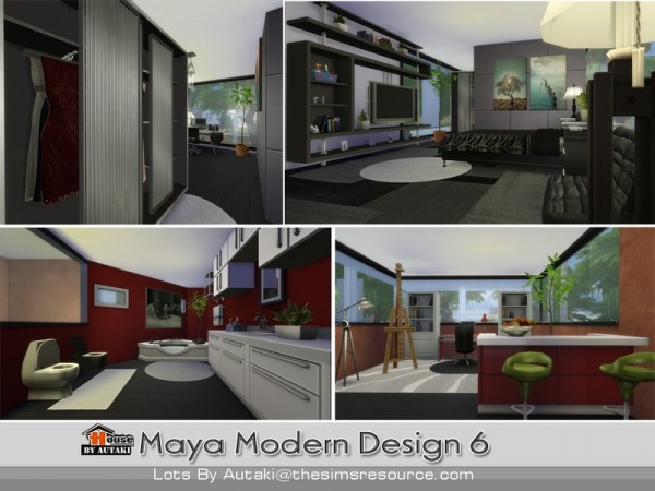  The Sims Resource: Maya Modern Design 6 by Autaki