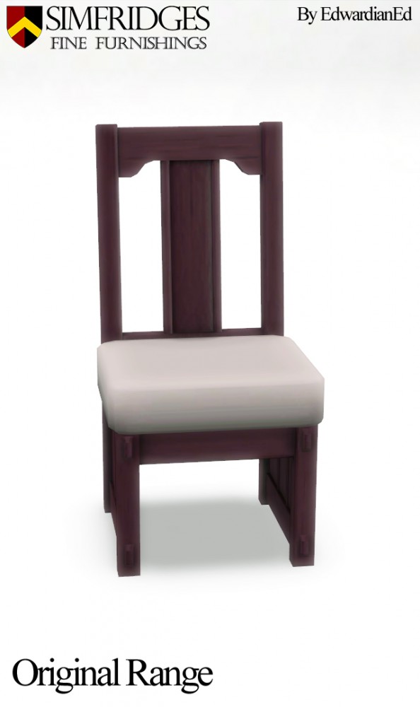  Mod The Sims: Sit Up Straight Dining Chair  by edwardianed