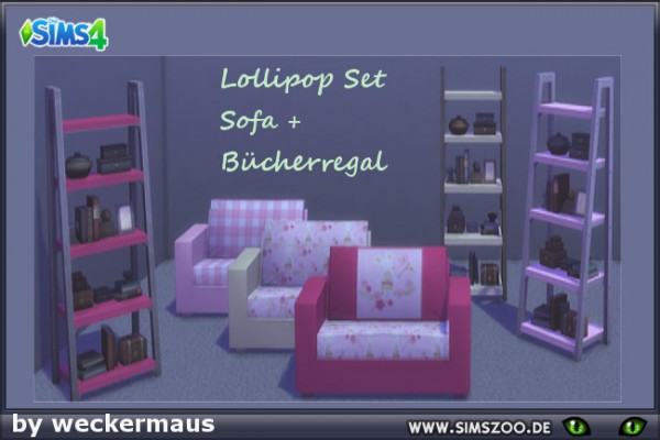  Blackys Sims 4 Zoo: Lollipop Regal Sofa by weckermaus