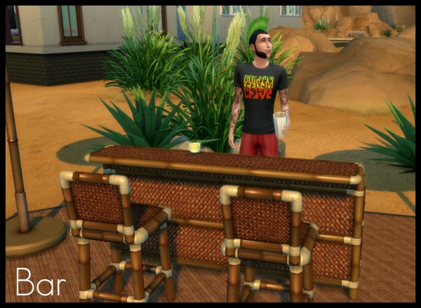  Mod The Sims: Tiki Outdoor Set & Add Ons by Elias943