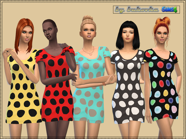 The Sims Resource: Dress Large Peas by bukovka
