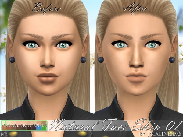  The Sims Resource: Natural Face Skin 01 by PralineSims