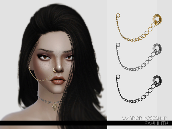  The Sims Resource: LeahLillith Warrior Nosechain by Leah Lilith