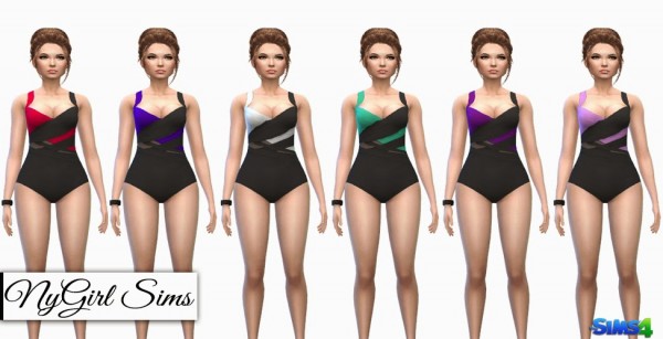  NY Girl Sims: Multi Wrapped Swimsuit