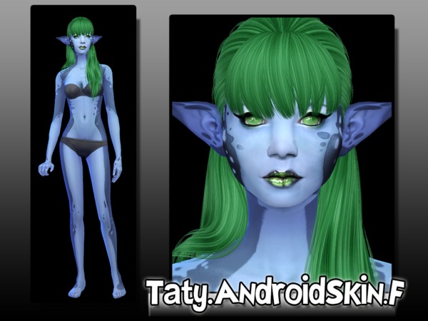  The Sims Resource: Android Skin Female by Taty