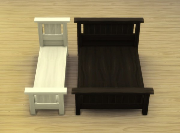  Mod The Sims: The Missionary Bed by plasticbox