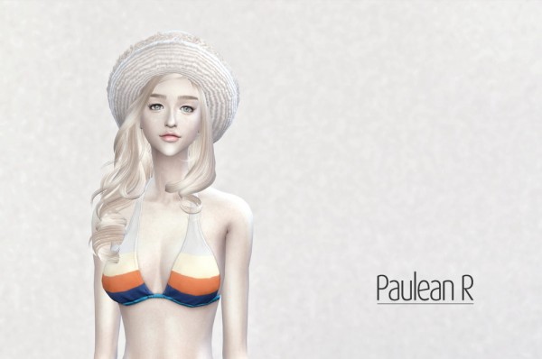  Paluean R Sims: Lace Straw Hat V2