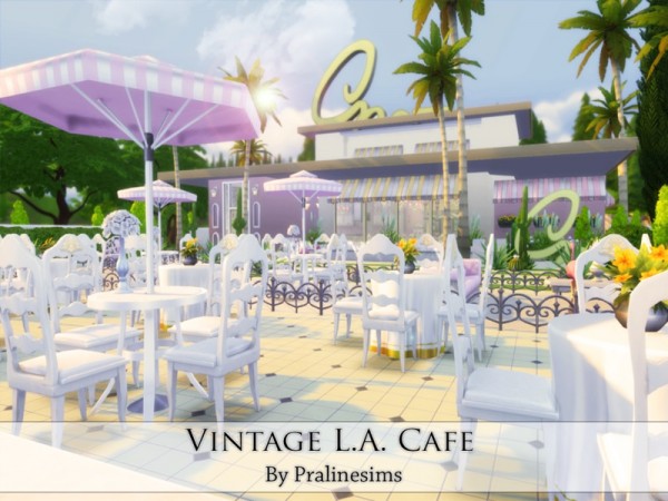  The Sims Resource: Vintage L.A. Cafe by Praline Sims