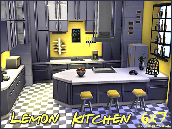  Akisima Sims Blog: Lemon Kitchen  room