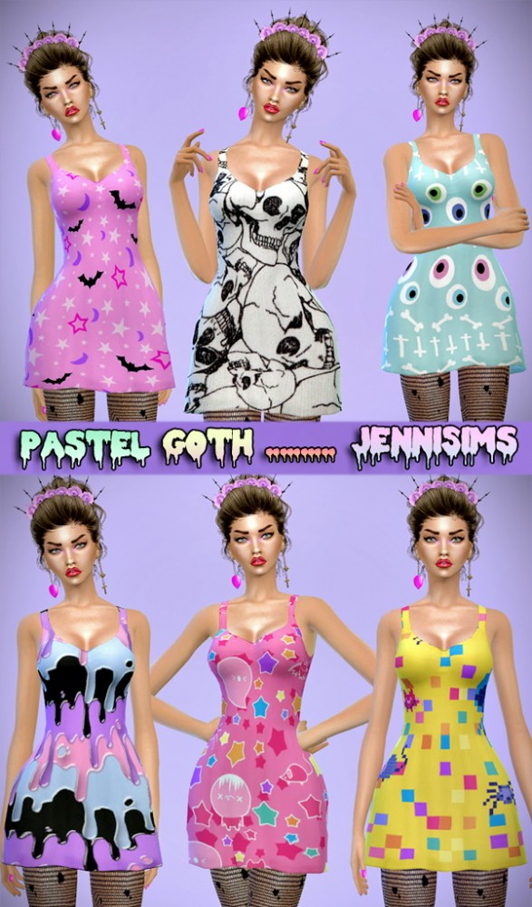  Jenni Sims: Pastel Goth Dress and Shirt