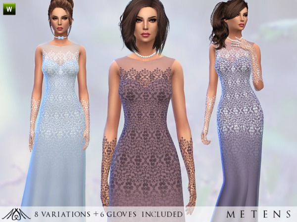  The Sims Resource: Set No3   Diamonds dress by Metens
