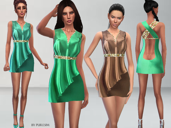  The Sims Resource: Silk Dress by Puresim