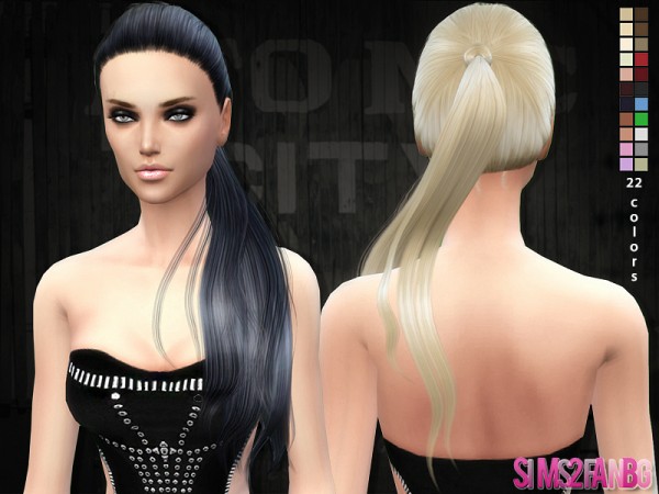  The Sims Resource: Hair 04   Selena ponytail hair by SIm2fanbg