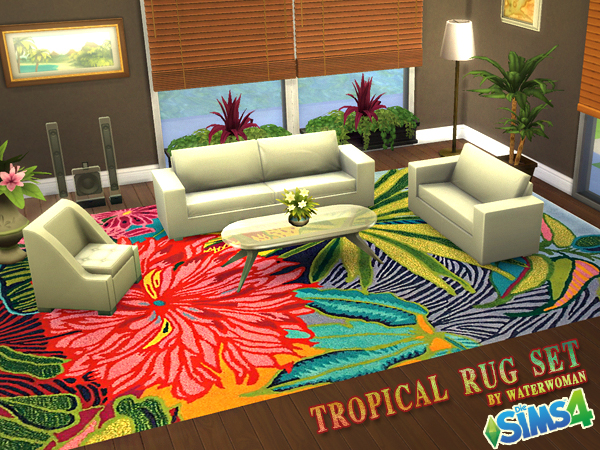  Akisima Sims Blog: Tropical Rugs