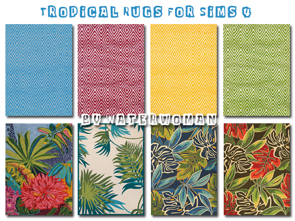  Akisima Sims Blog: Tropical Rugs