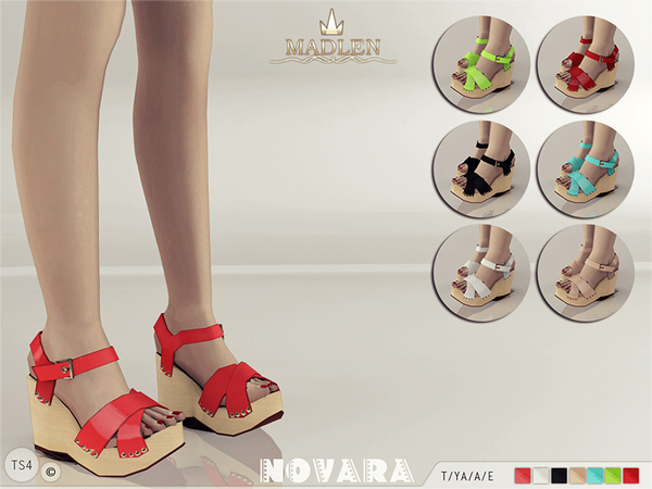  The Sims Resource: Madlen Novara Sandals by MJ95
