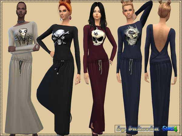  The Sims Resource: Dress Skull by Bukovka