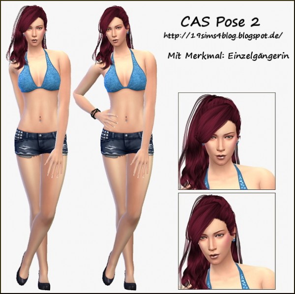  19 Sims 4 Blog: CAS Pose 2