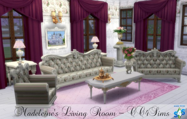  CC4Sims: Madeline`s livingroom