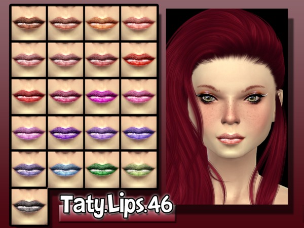  The Sims Resource: Lips 46 by Taty