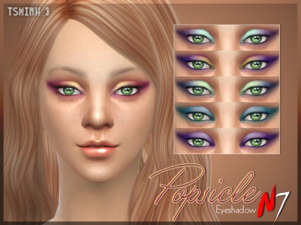  The Sims Resource: Popsicle Eyeshadow by tsminh 3