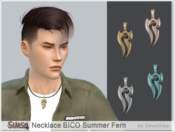  Sims by Severinka: Necklace BICO Summer fern