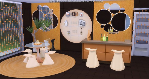  Sims Creativ: Dining room Lora by HelleN
