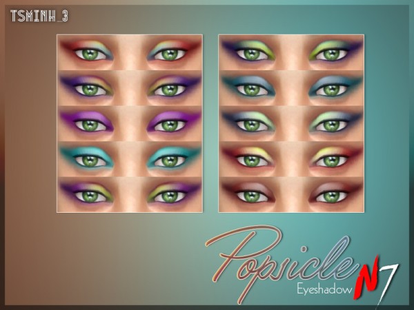  The Sims Resource: Popsicle Eyeshadow by tsminh 3