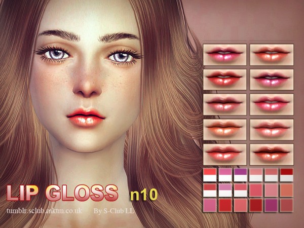  The Sims Resource: Lipstick F10 by S Club