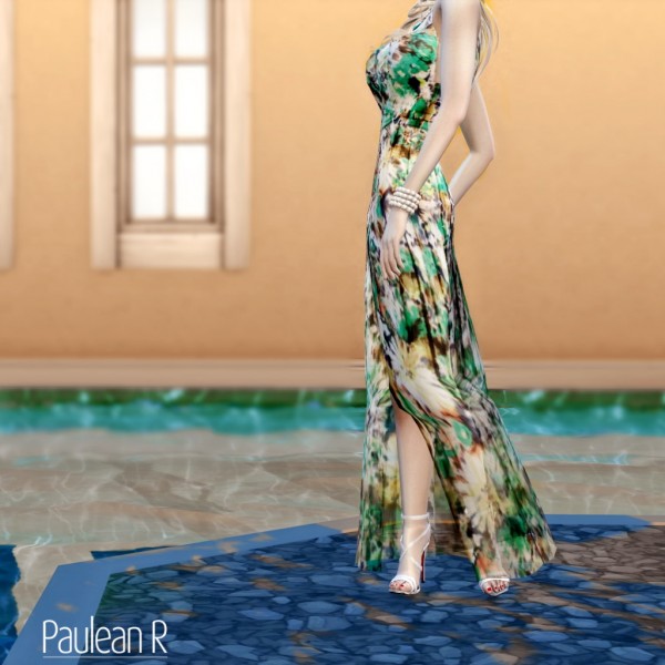  Paluean R Sims: Chiffon Long Dress