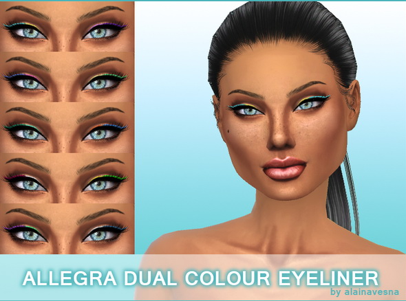  Alaina Vesna: Allegra dual colour eyeliner