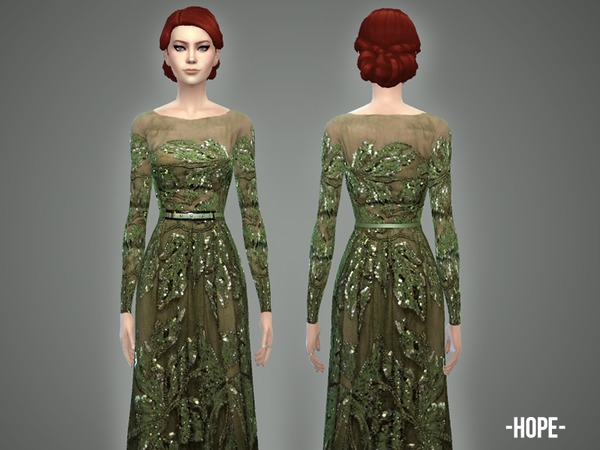 The Sims Resource: Hope   gown by April
