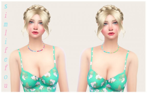  Simlife: Beaded accessories necklace