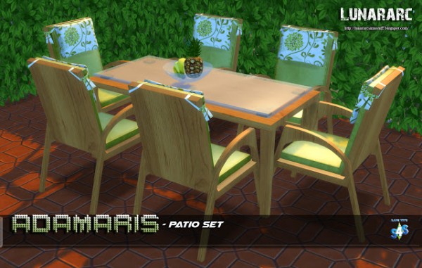  Lunararc Sims: Adamaris patio set