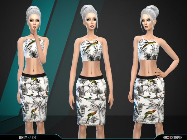  The Sims Resource: Birdy Set by SIms4Krampus