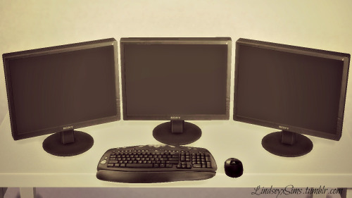  Lindseyx sims: Triple Moniter Desktop Computer