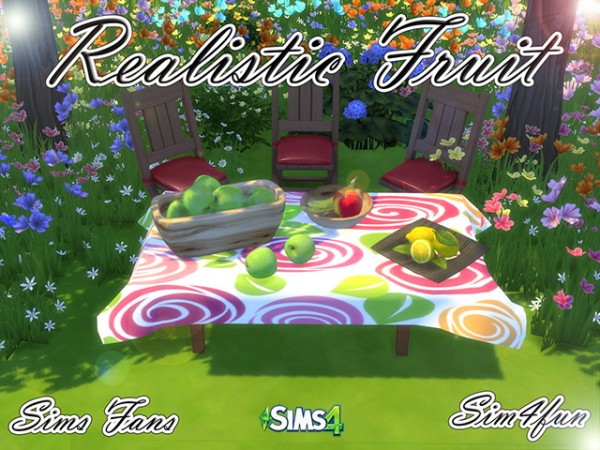  Sims Fans: Realistic Fruit by Sim4fun