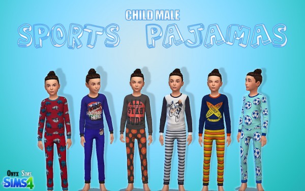  Onyx Sims: Sports Pajamas
