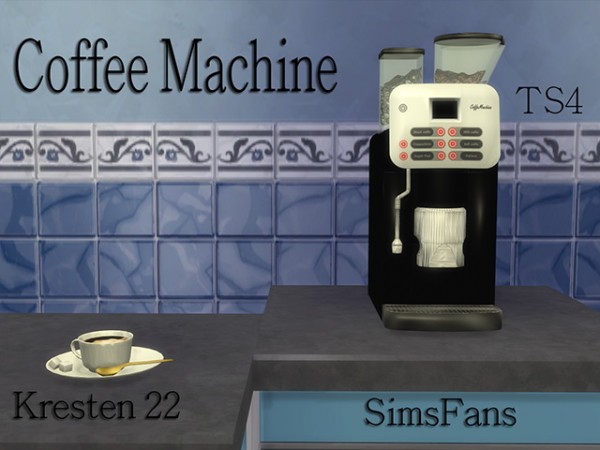  Sims Fans: Coffee Machine    Coffee Cup by Kresten22