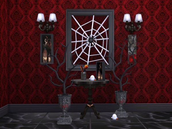 The Sims Resource Gothic Decor Set by Soloriya • Sims 4 Downloads